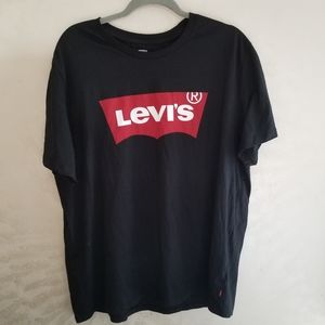 3X$25 Levi's Black Short Sleeve Logo T- Shirt Size XL